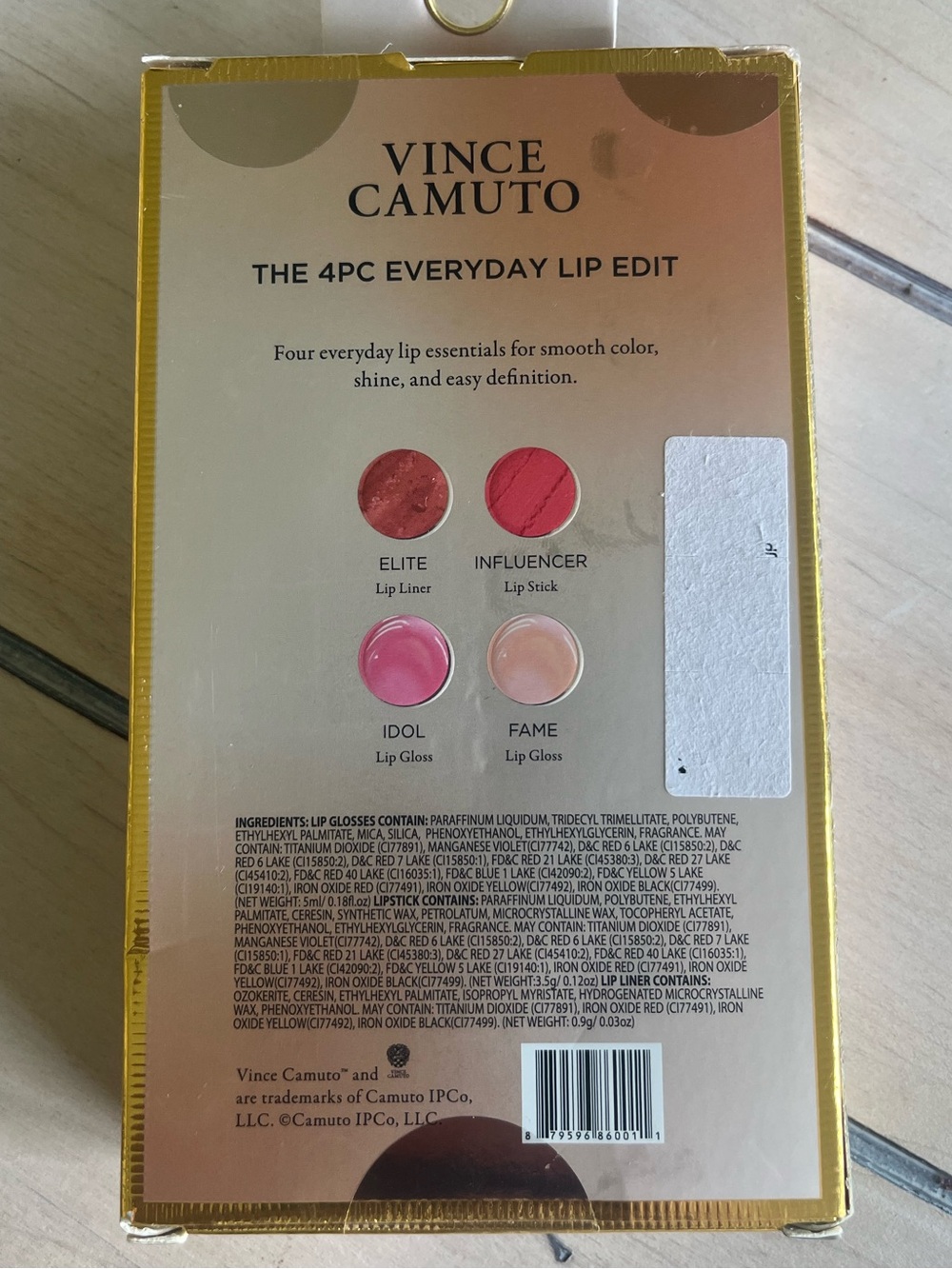Vince Camuto 4PC Everyday Lip Edit - Picture 2 of 3